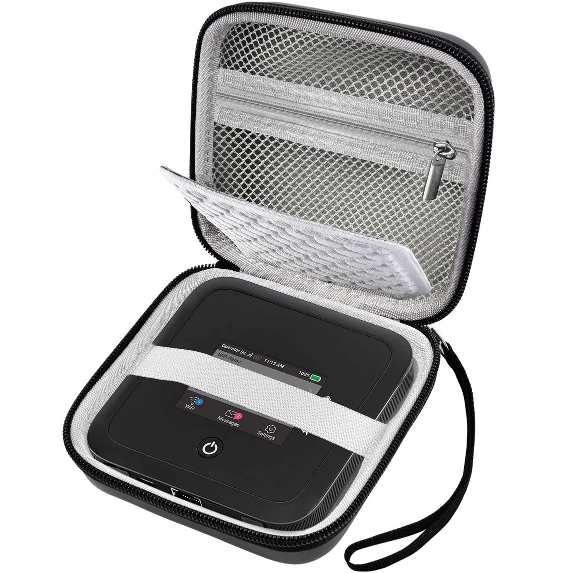 Hard Travel Router Case for NETGEAR Nighthawk M7 M5 M6 Pro 5G Mobile Hotspot wit