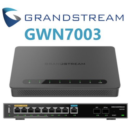 Grandstream GWN7003 Gigabit VPN Wired Router 9 Gigabit Port 2 GIgabit SFP Port