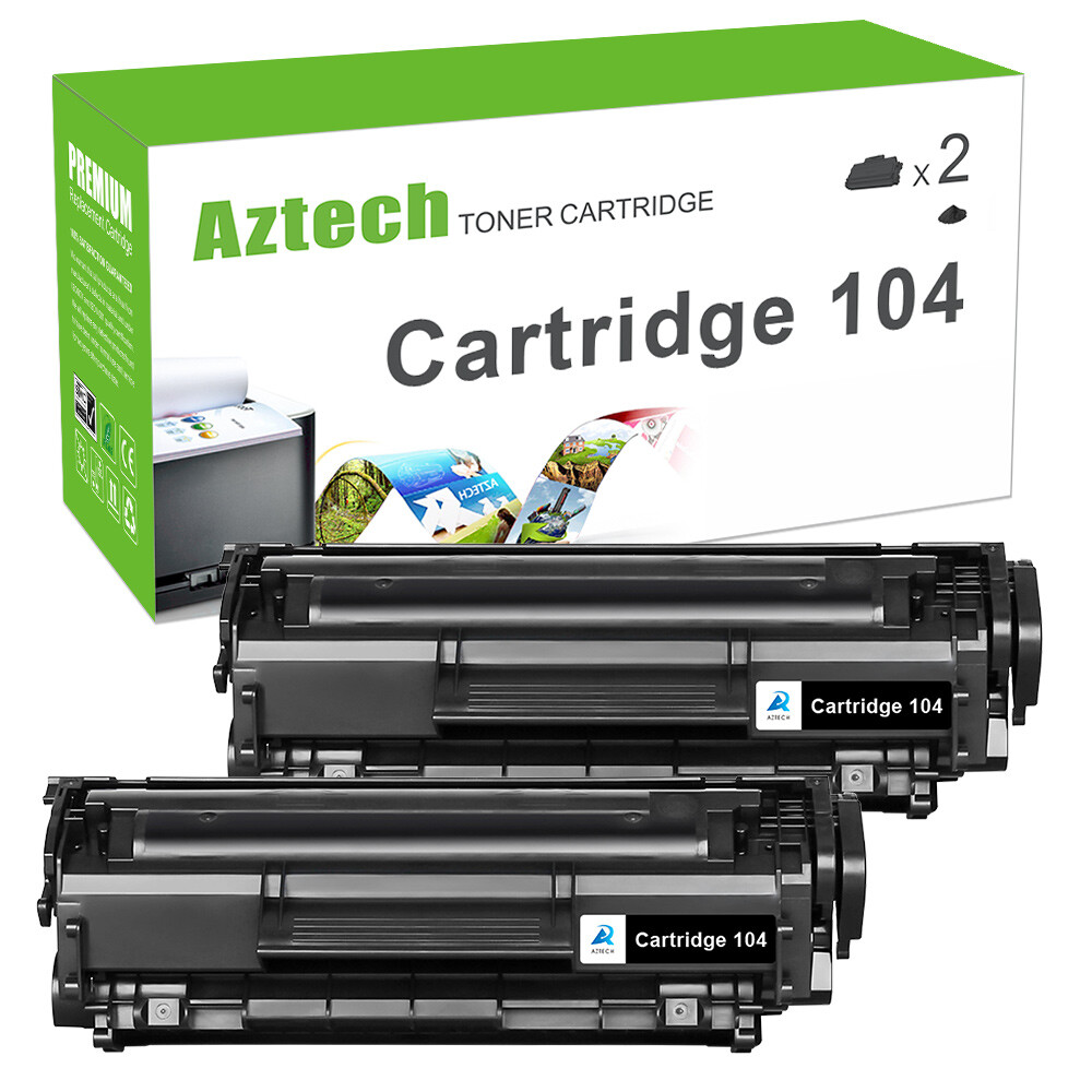 2Pack 104 FX10 Black Toner For Canon 104 Printers ImageClass MF4150 MF4350D D420