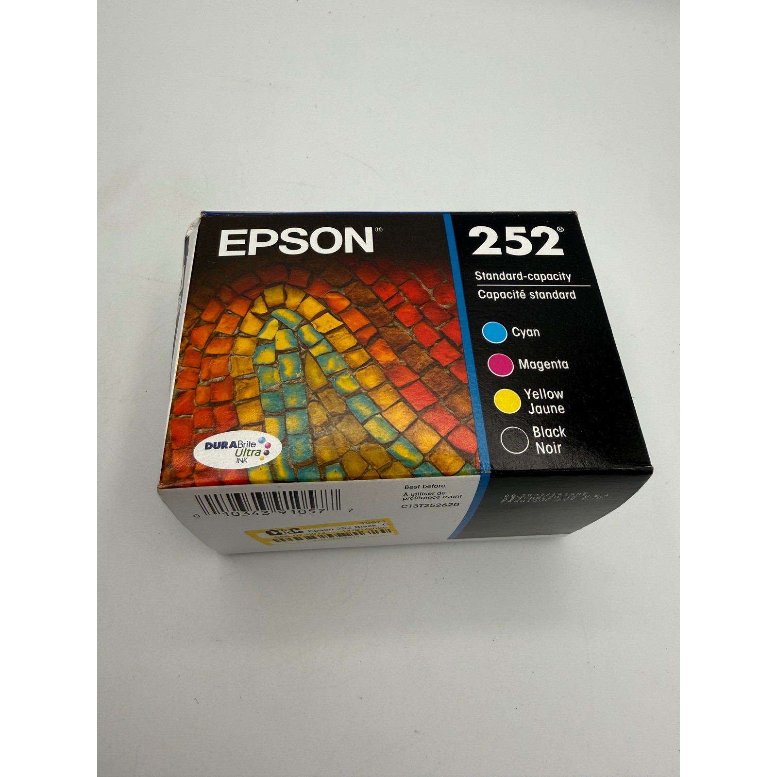 Epson 252 Ink Cartridges Multi-Pack 4-Color New DURABrite Ultra T252120-BCS