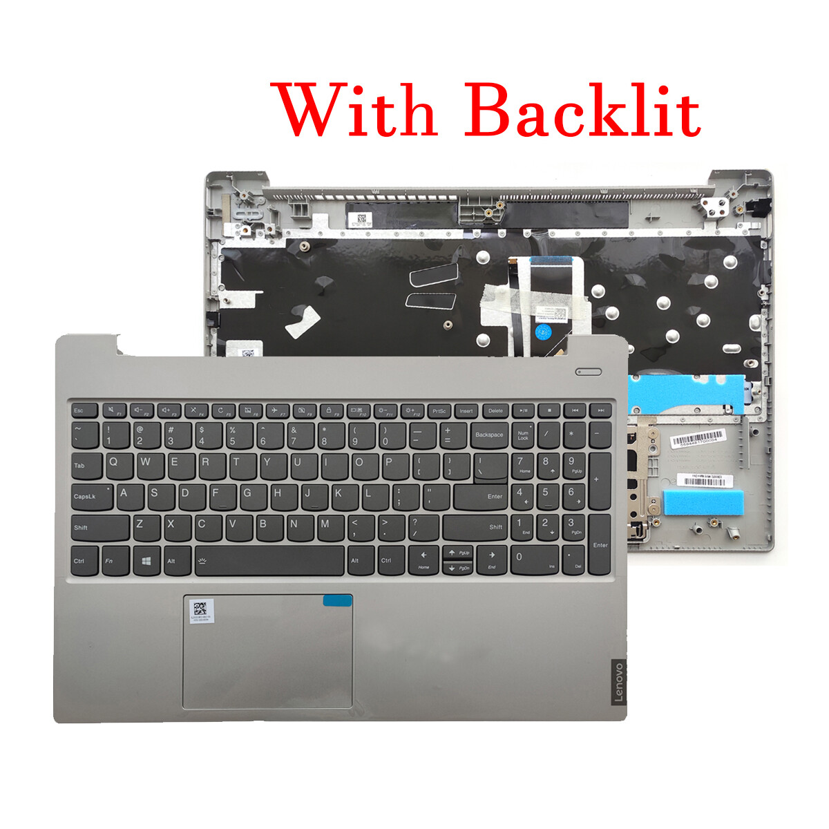 Palmrest Backlit Keyboard  For Lenovo IdeaPad S340-15 API S340-15IWLUS