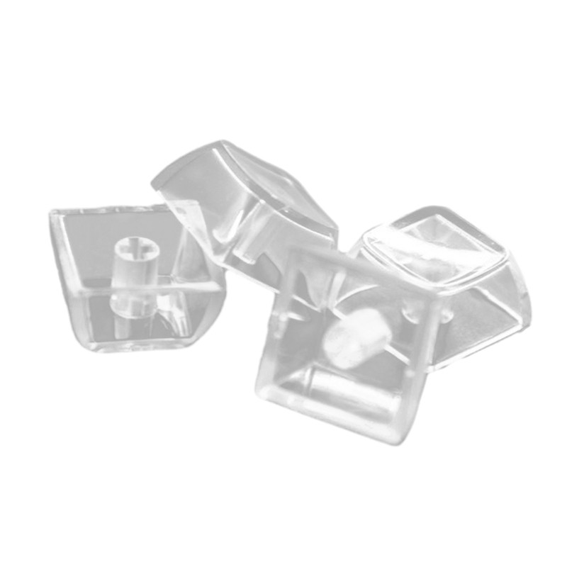 10PCS Transparent Keycaps Blank Keycap Backlit Keycap for Mechanical Keyboard