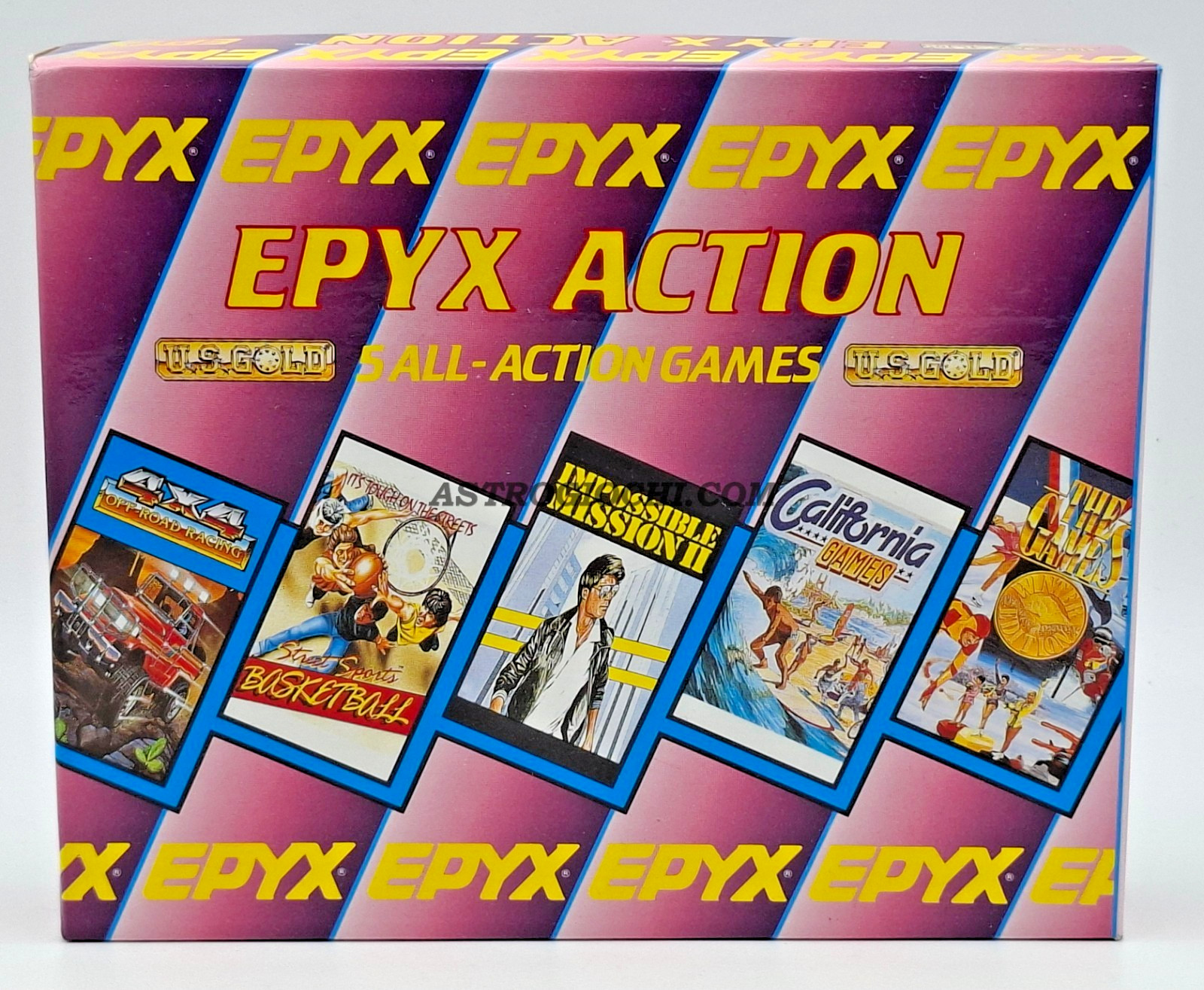 CCOMMODORE 64 128 DISK EPIX ACTION ITA U.S GOLD VINTAGE 1989 ARCADE GAME GREAT