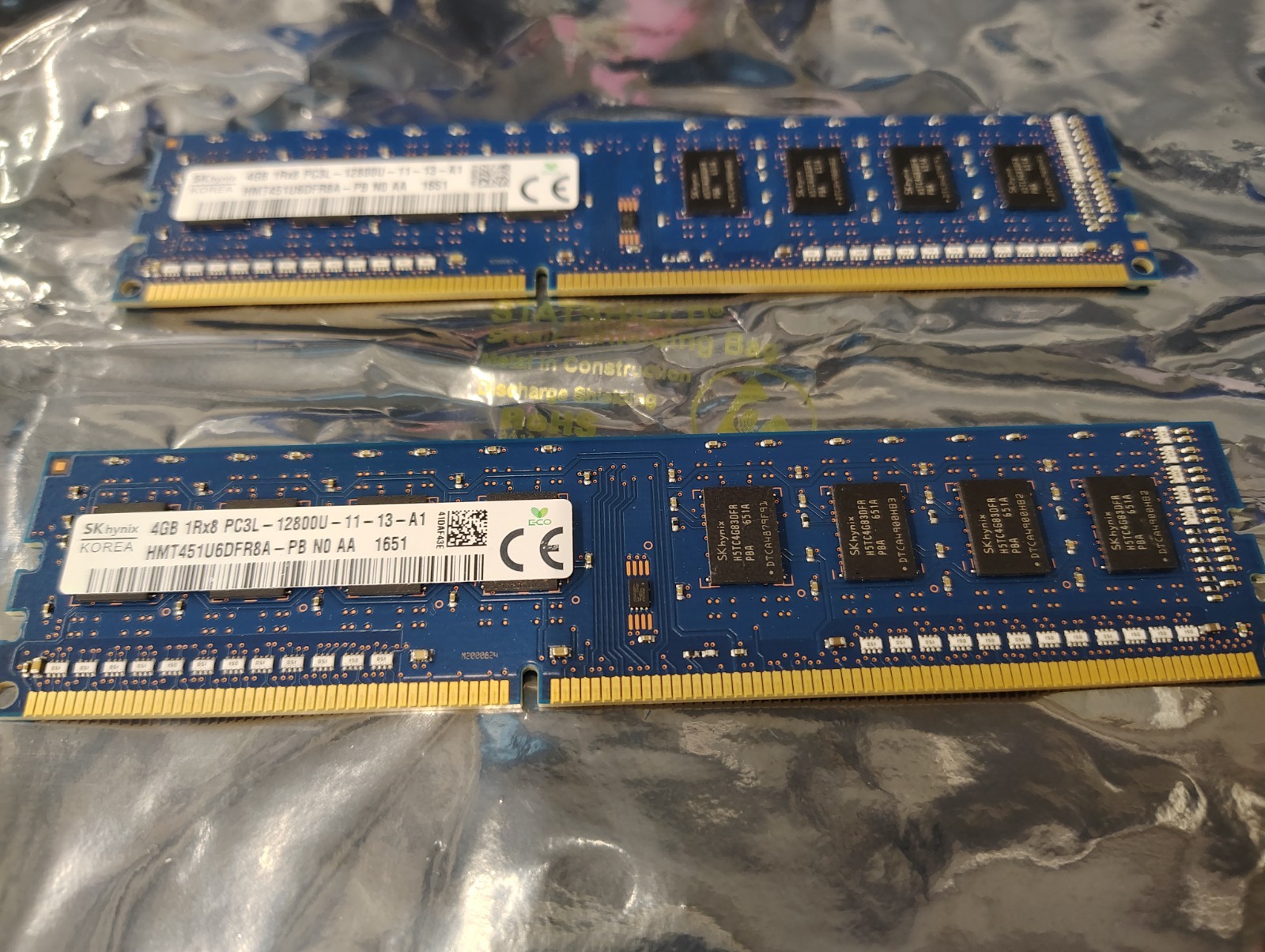 pair of SK Hynix 4GB DDR3 Desktop RAM 4GB DDR3 SDRAM 