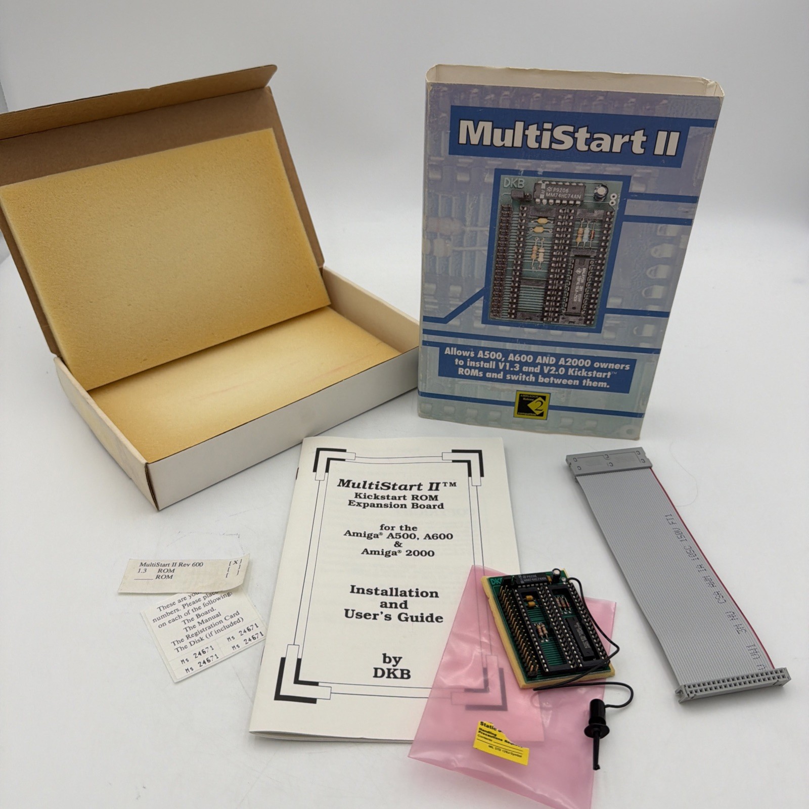 DKB MultiStart II Commodore Amiga 500 600 2000 Kickstart ROM Switcher Box Manual