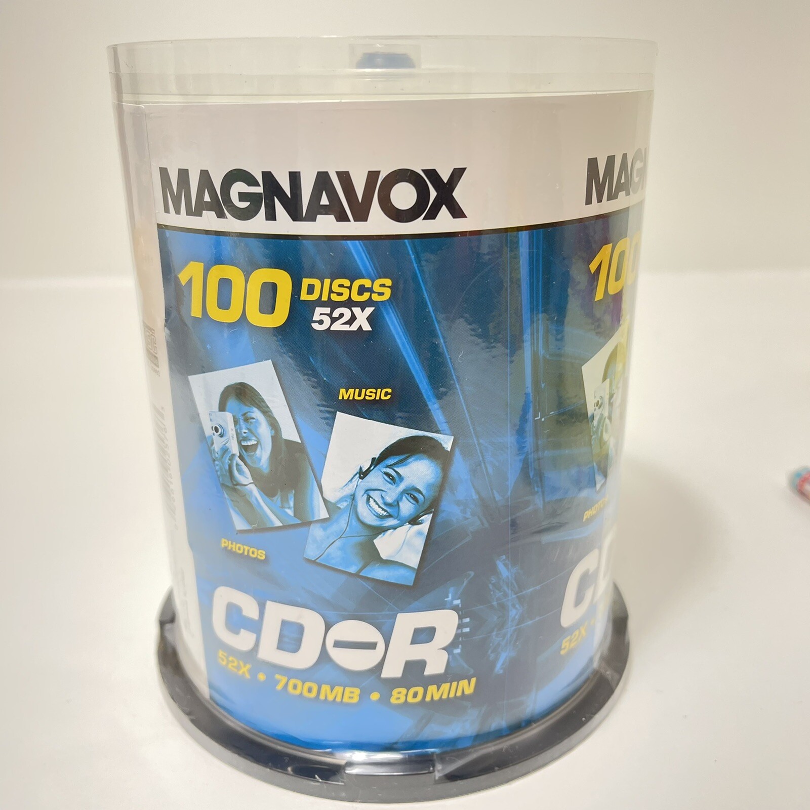 New Sealed Magnavox CD-R 100 Disc Pack 52x 700MB 80min