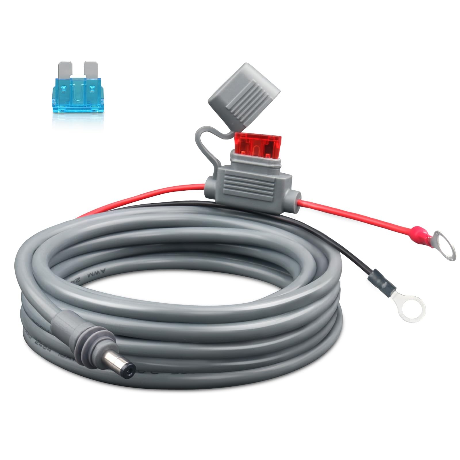 Starlink Mini Direct Battery Power Cable 16AWG O-Ring Terminal to DC Connecte...