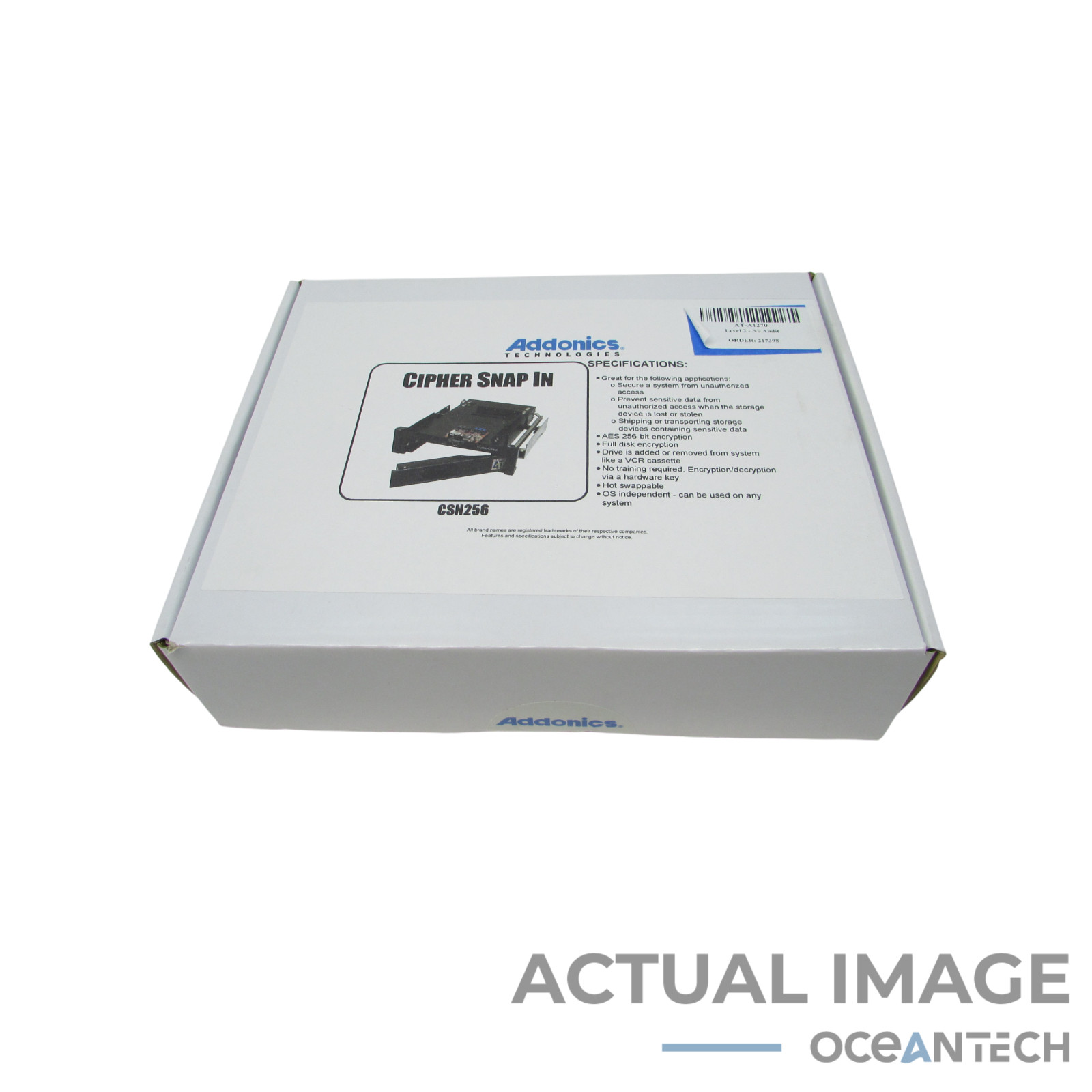 New Sealed Addonics CSN256 Diamond Cipher Snap In Storage Enclosure