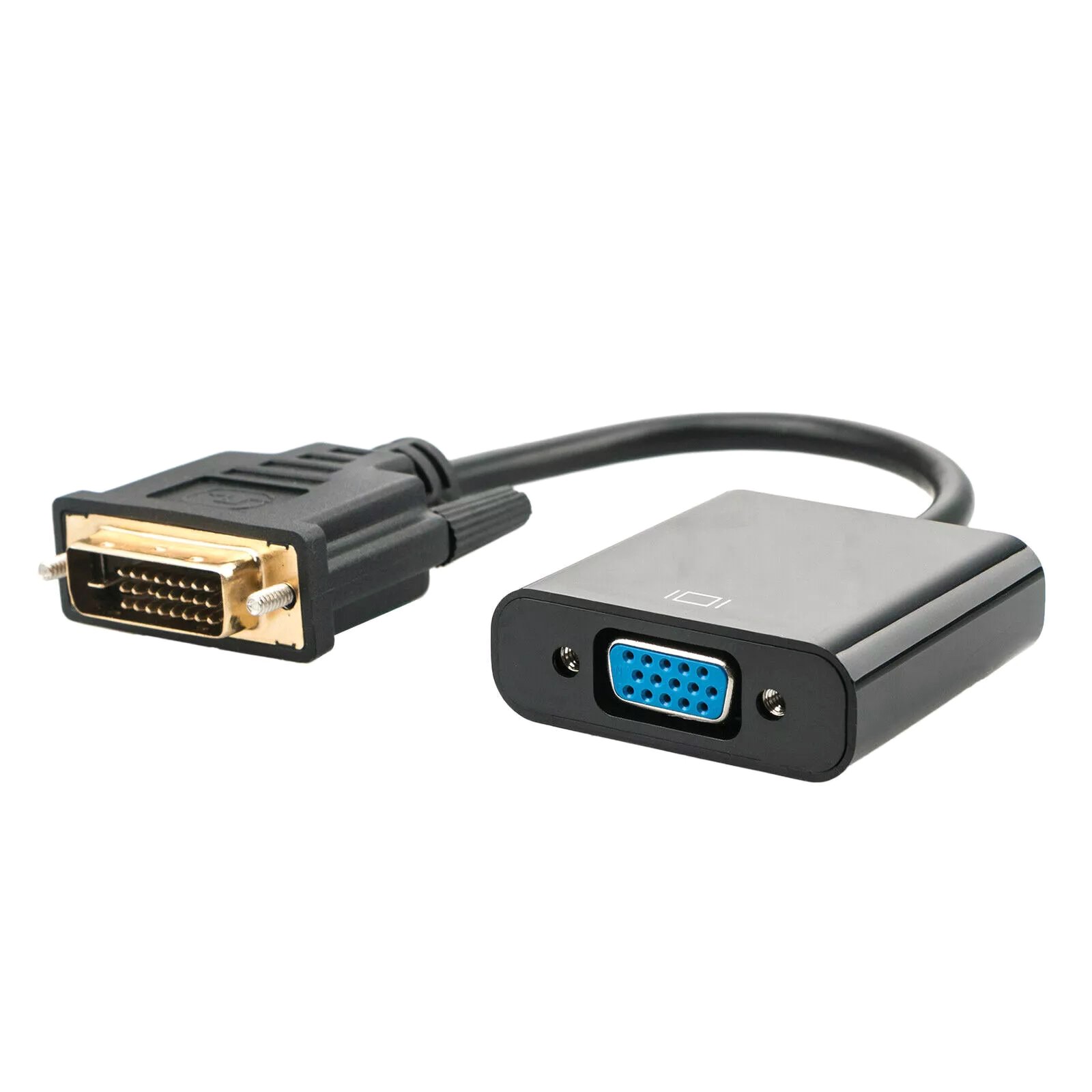 1PC 25-Pin DVI-D Male to 15-Pin VGA Female Cable Adapter 1080P HD Converter