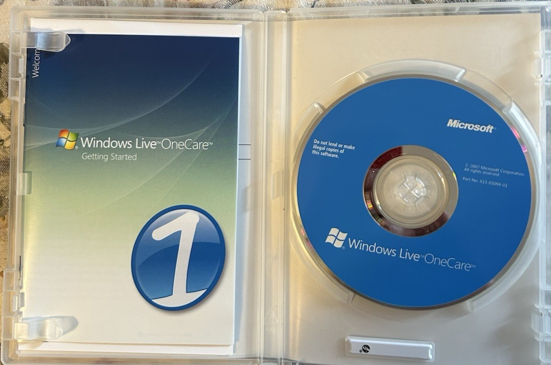 windows live onecare/Microsoft/DVD