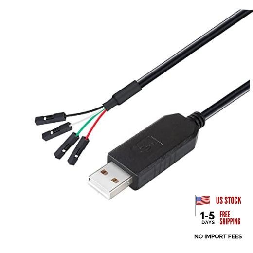 DTECH USB to TTL Serial Adapter 3.3V Debug Cable TX RX Signal 4 Pin Female