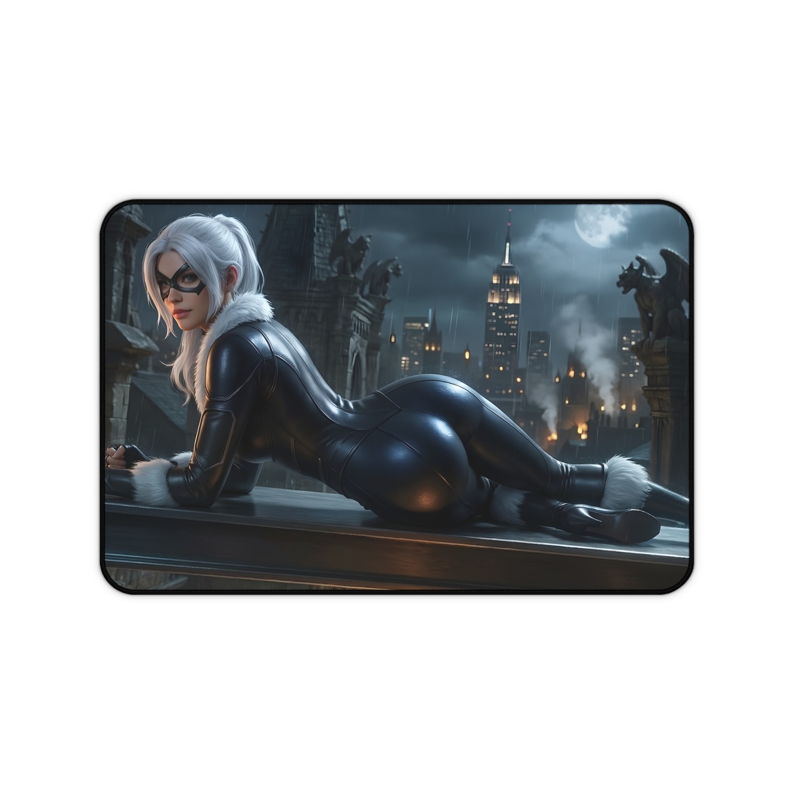 Black Cat Desk Mat Computer Desk Mat Marvel Comics Desk Pad Gamer Gift