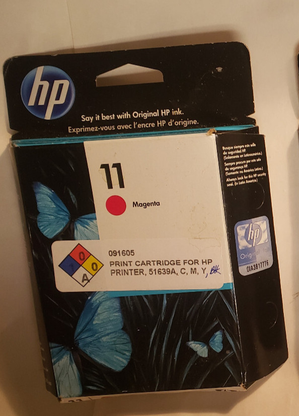 Genuine HP 11 MAGENTA Ink Cartridge for HP K850 Pro Printer - Expiration 05/2013