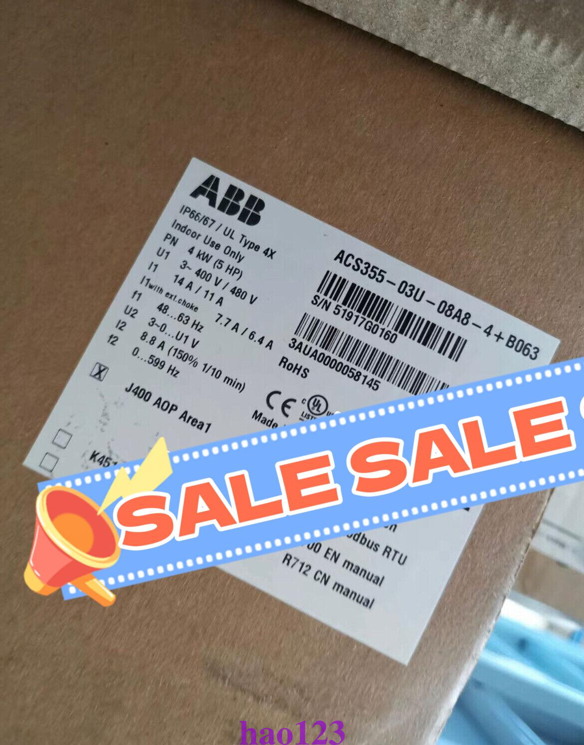 ACS355-03U-08A8-4+B063 Inverter Servo driver  Brand New DHL/FedEx
