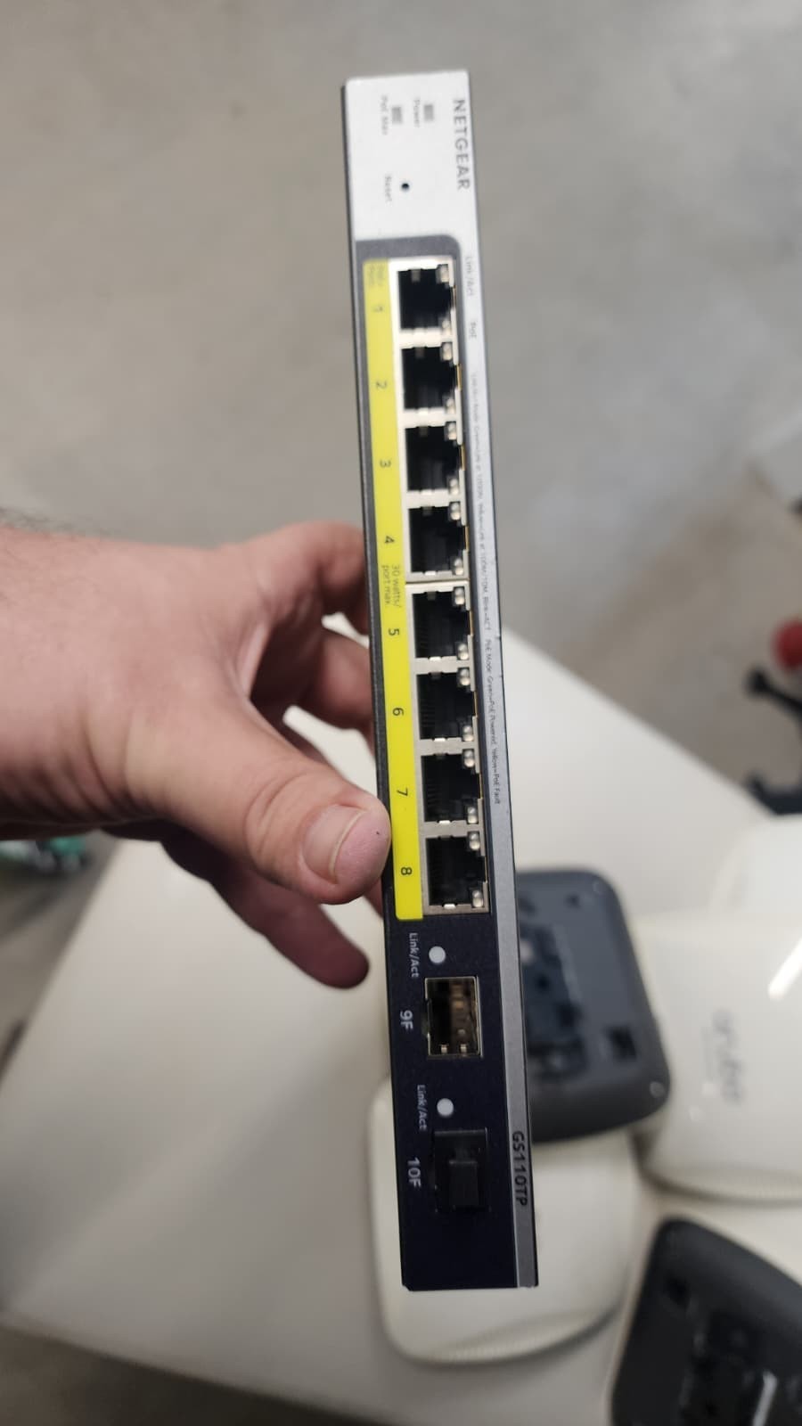 NETGEAR GS110TP v3 8 Port Gigabit PoE+ and 2 SFP Ethernet  Smart Switch