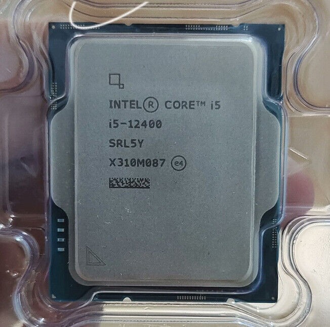 INTEL CORE i5-12400 CPU PROCESSOR 6 CORE 2.50GHz 18MB L3 CACHE 117W SRL5Y
