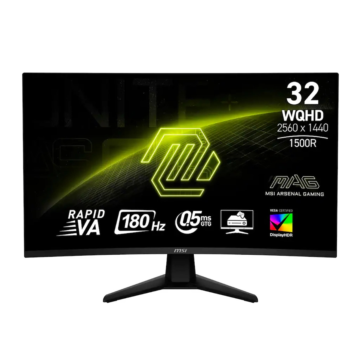 MSI 32" Curved Wild QHD 180Hz 0.5ms Adaptive Sync Monitor with HDR400 MAG32CQ6F