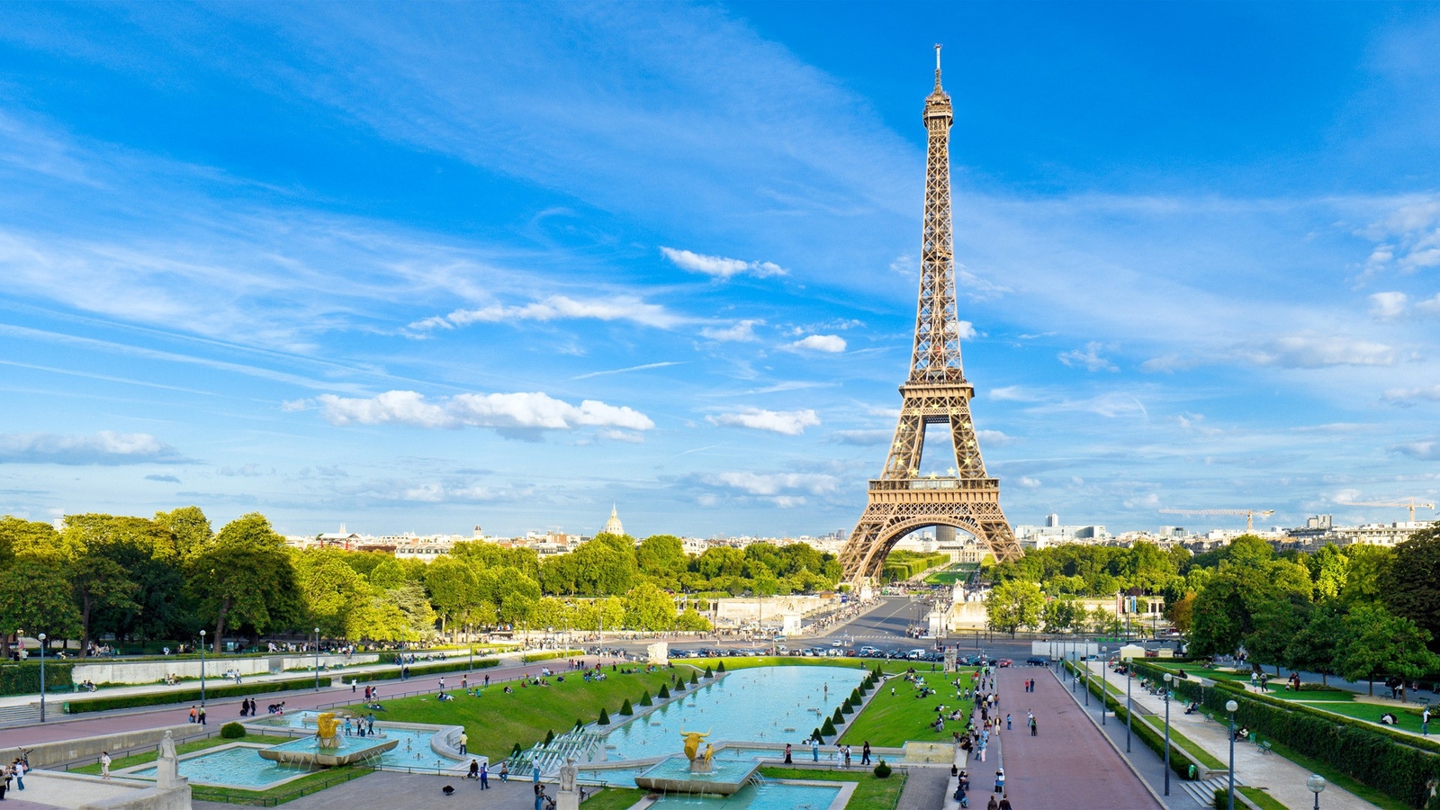 Landscape architecture paris eiffel tower france Custom Gaming Mat Desk