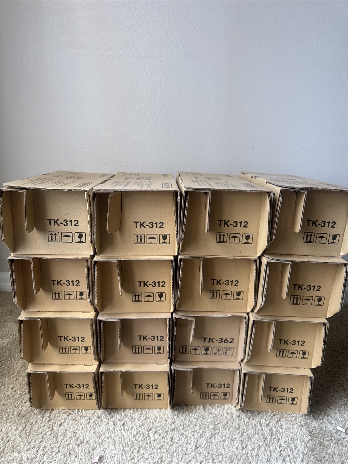 LOT OF 15 New Genuine Kyocera FS-2000DN Toner Kit TK-312 TK312 And One Tk- 362.