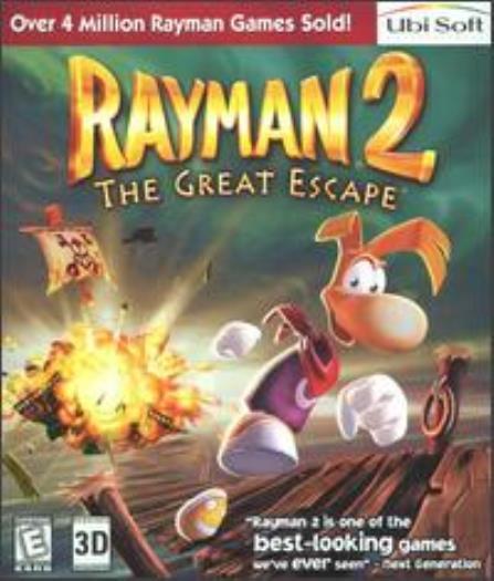 Rayman 2: The Great Escape PC CD run jump puzzle solving non-violent arcade game