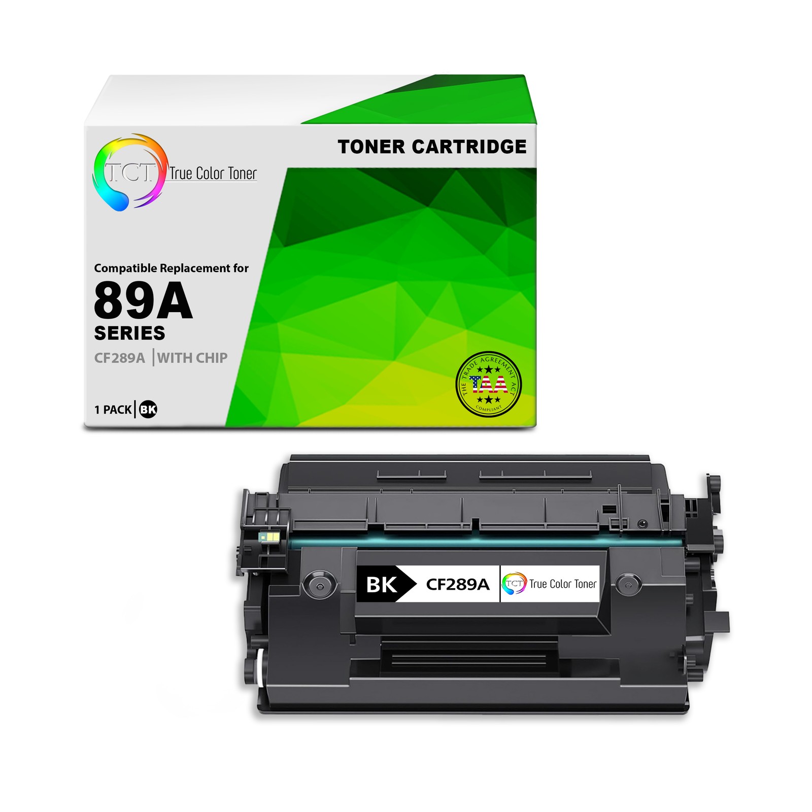 TCT CF289A TAA Compliant Toner Cartridge Replacement for HP CF289A - 89A