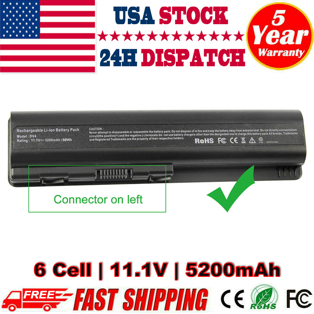 Battery for HP Compaq Presario CQ40 CQ45 CQ50 CQ60 CQ61 DV4 485041-001 Notebook
