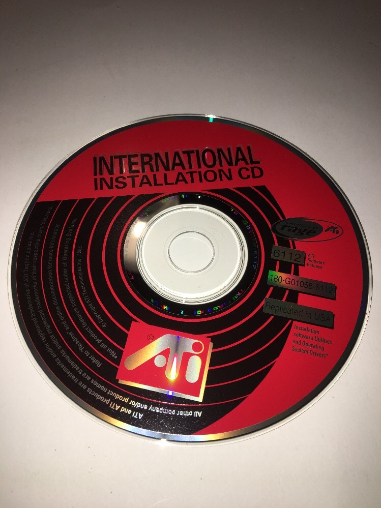 ATI International Installation CD-Software Utilities & Drivers-Release#6112-RARE