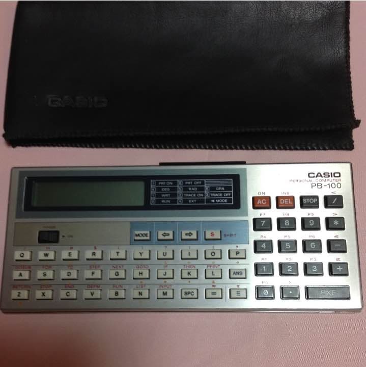 CASIO PB-100 Pocket Computer Vintage Model with Manual 67 Pages Untested