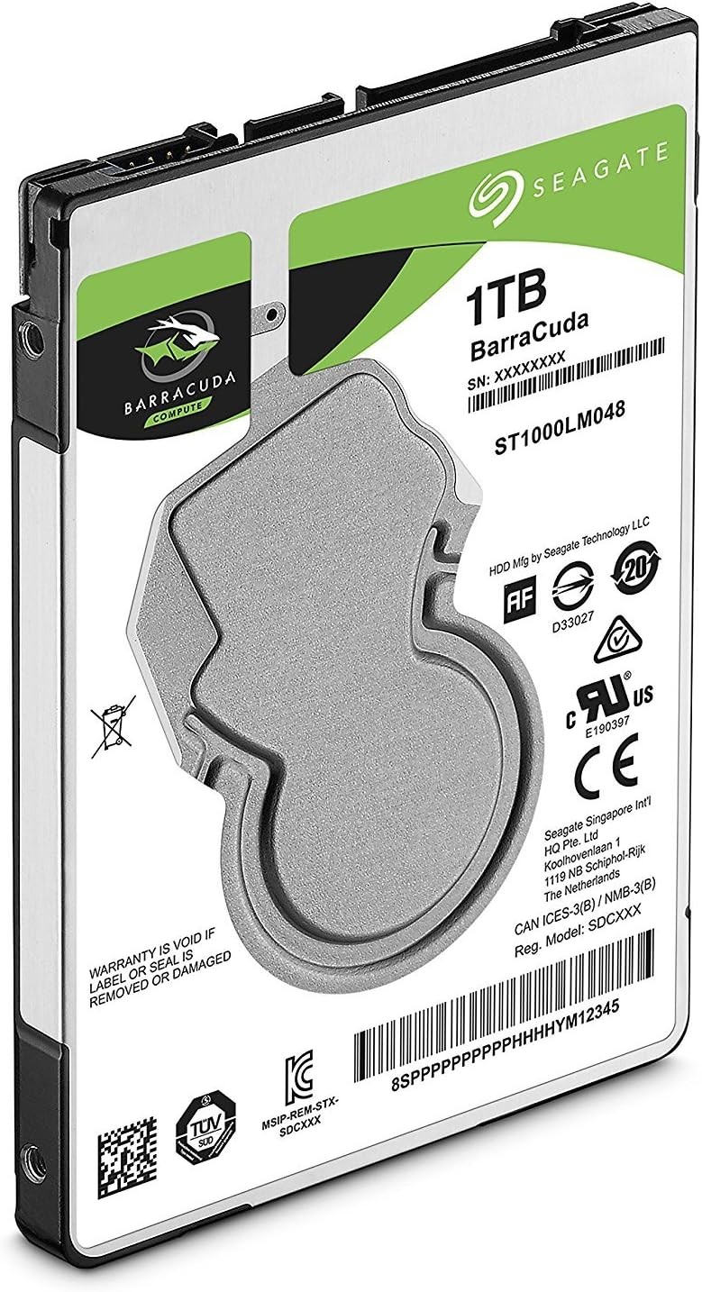 ST1000LM048 Seagate BarraCuda 1TB Internal Hard Drive HDD – 2.5 Inch SATA 6 Gb/s