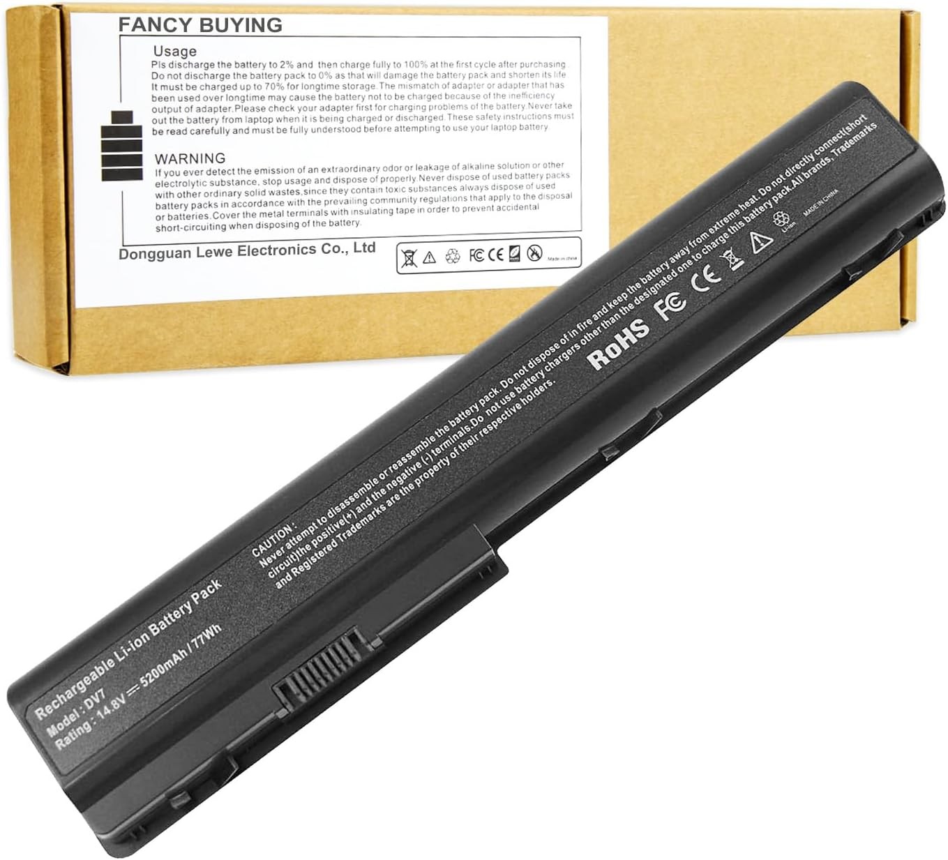 New 8Cells Laptop Battery fits HP HDX18 HDX18t HP Pavilion dv7t dv7z dv8 HSTNN