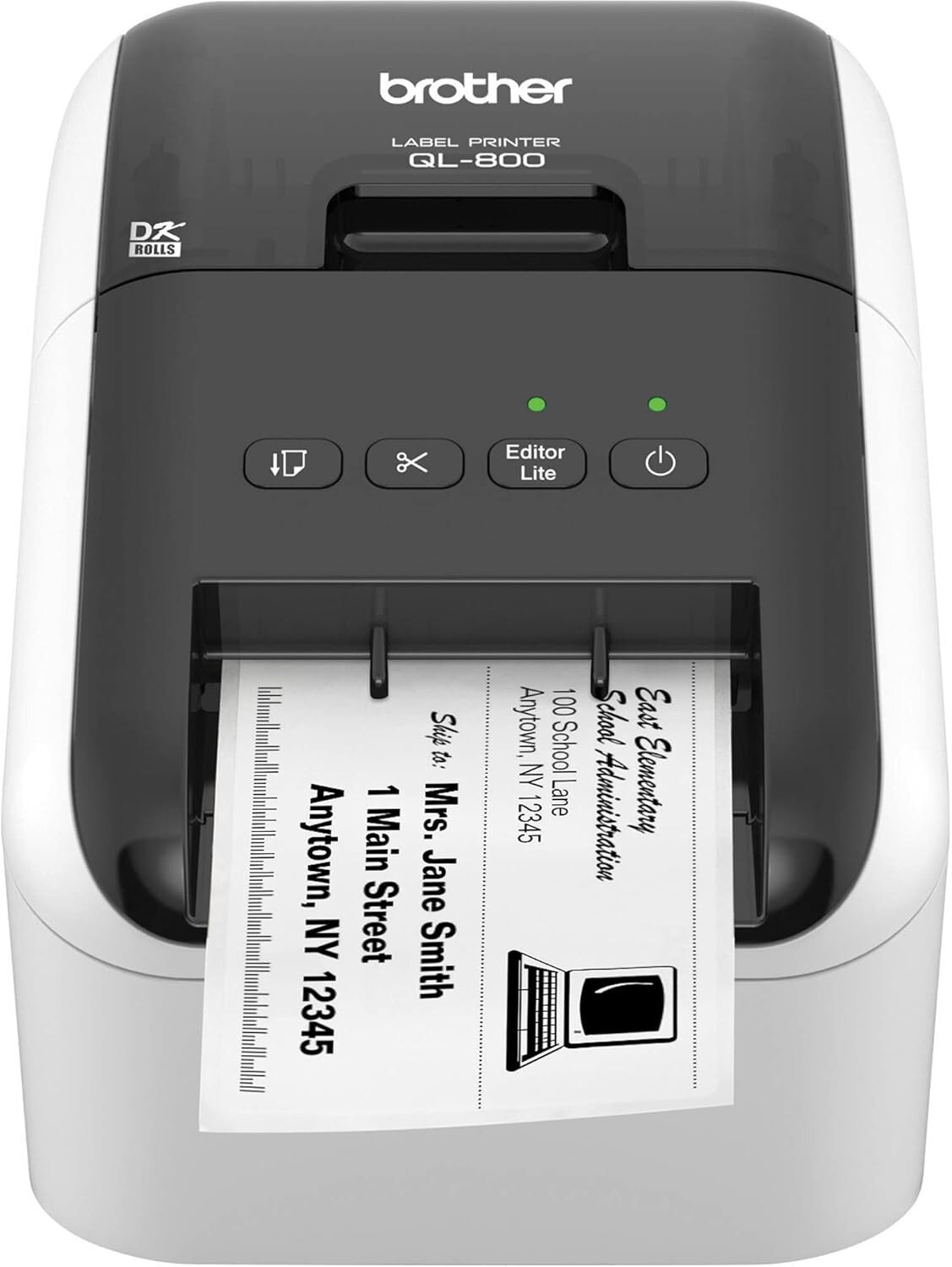 Brother QL-800 High-Speed Professional Label Printer Black Wired USB Barcode