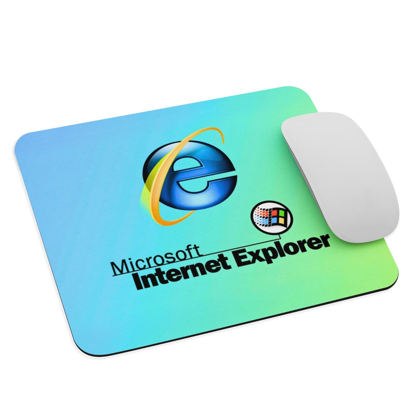 Internet Explorer Microsoft -old browser -  Mouse Pad NEW 9.5" x 7.75" Non Slip