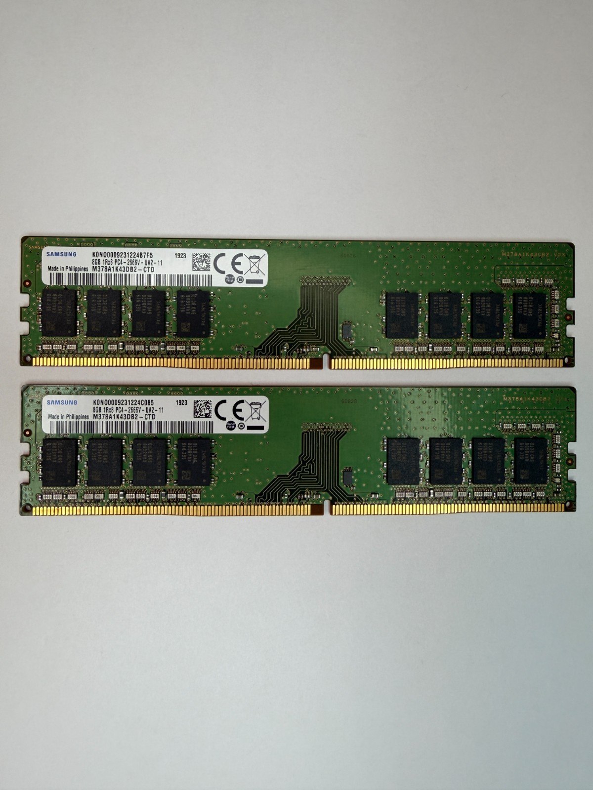 Samsung 16GB Kit 2x8GB DDR4 2666MHz PC4-2666V UDIMM Desktop RAM Tested
