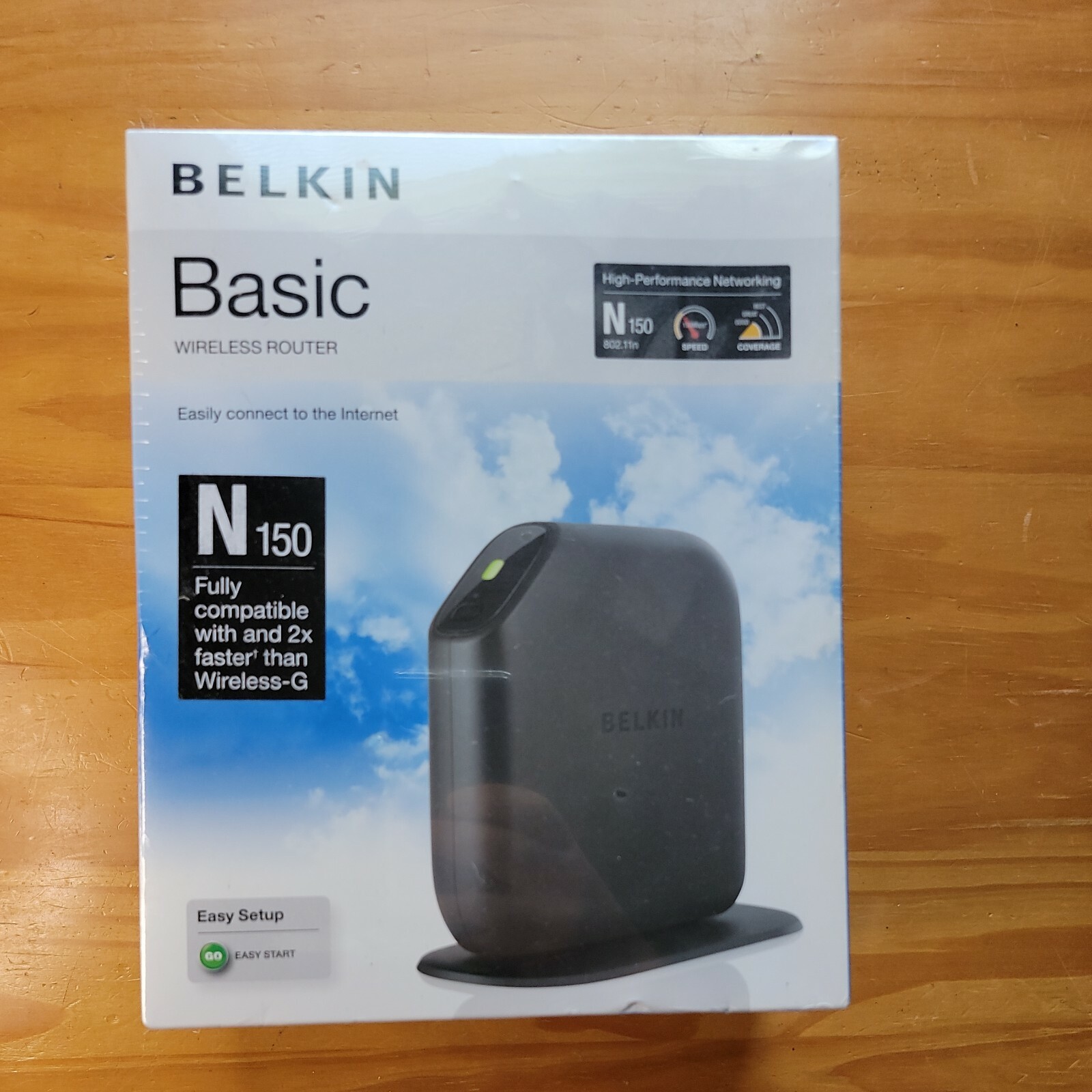 NEW Belkin N150 Basic Wifi Router 802.11n up to 150Mbps 2.4GHz 4Lan ports