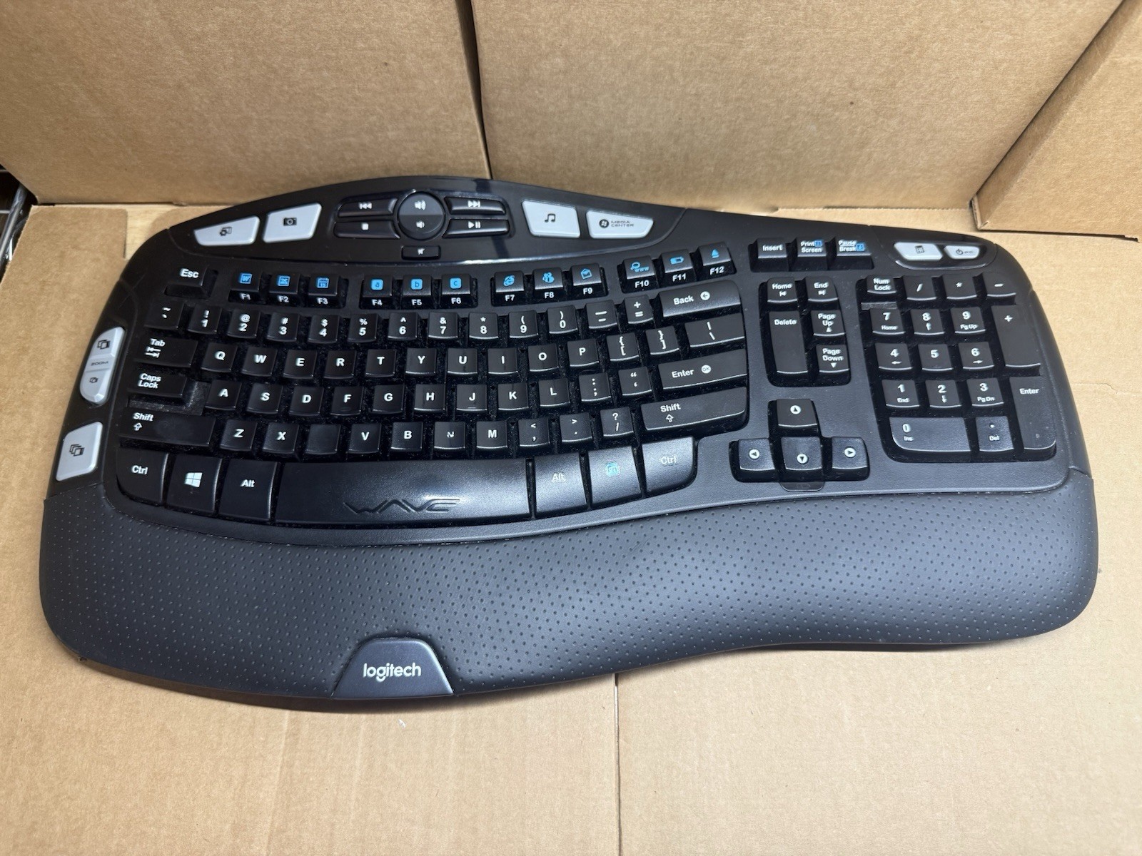 Logitech K350 Comfort Wave Ergonomic Wireless Computer Keyboard – NO USB DONGLE