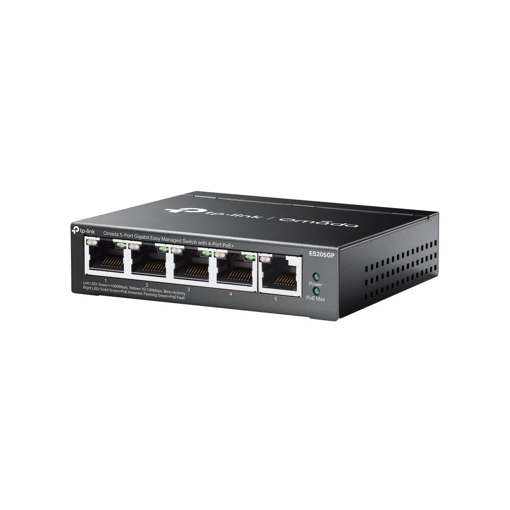 TP-Link ES205GP | Omada 5-Port Gigabit Easy Managed Desktop Switch | 4 PoE+ Port
