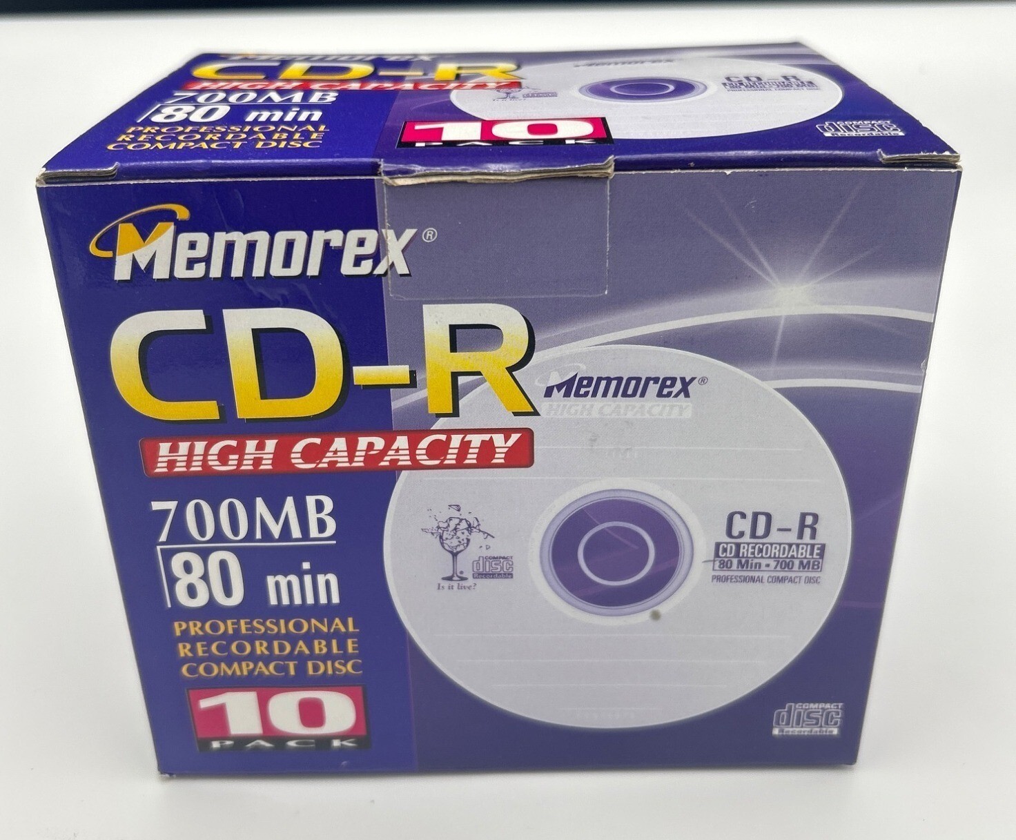 Memorex Compact Discs and Cases CD-R 700MB 80-Min High Capacity Recordable 10