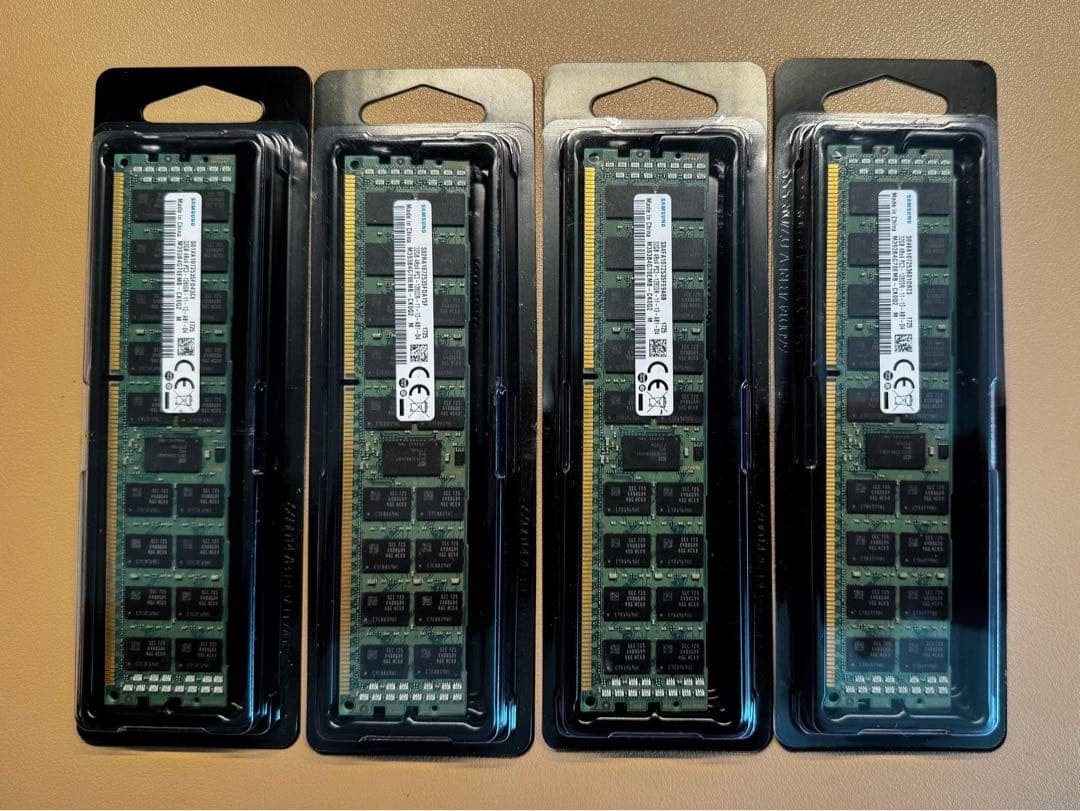 Samsung 128GB (4 x 32GB) DDR3 ECC RAM PC3-12800R Used