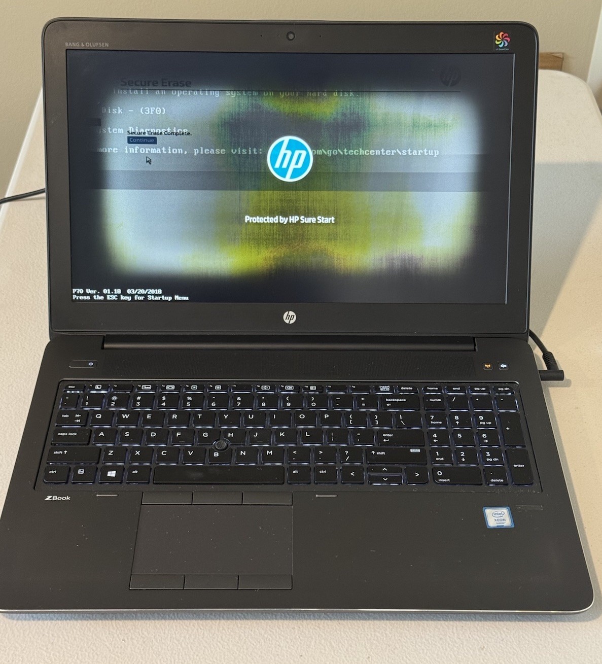 HP ZBook Studio 15 G4 Xeon E3-1535M - 16GB RAM - 512gb - Display Burn In Flicker