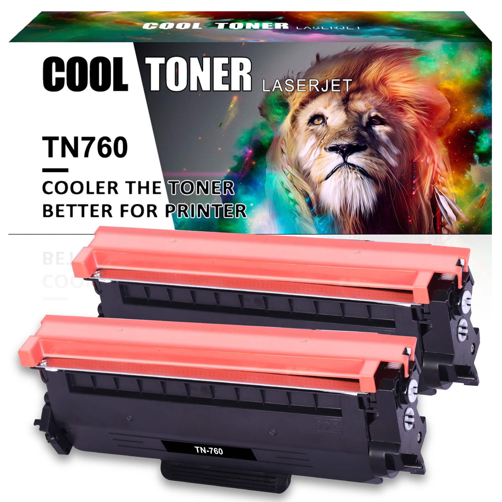 2 x Compatible With Brother TN760 Toner MFC-L2710dw HL-L2370DW DCP-L2550DW TN730