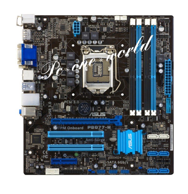 Asus P8Q77-M Motherboard Intel Q77 LGA 1155 DDR3 DIMM USB3.0 DVI Micro ATX