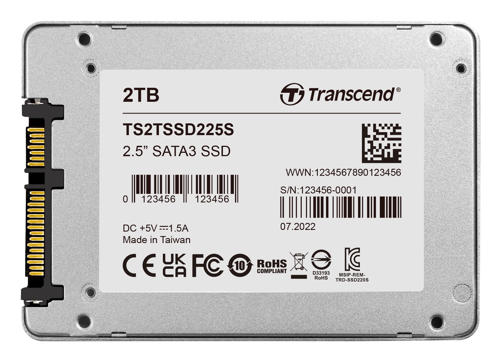 2TB Transcend SSD225S SATA 6Gb/s 2.5-inch SSD Solid State Disk