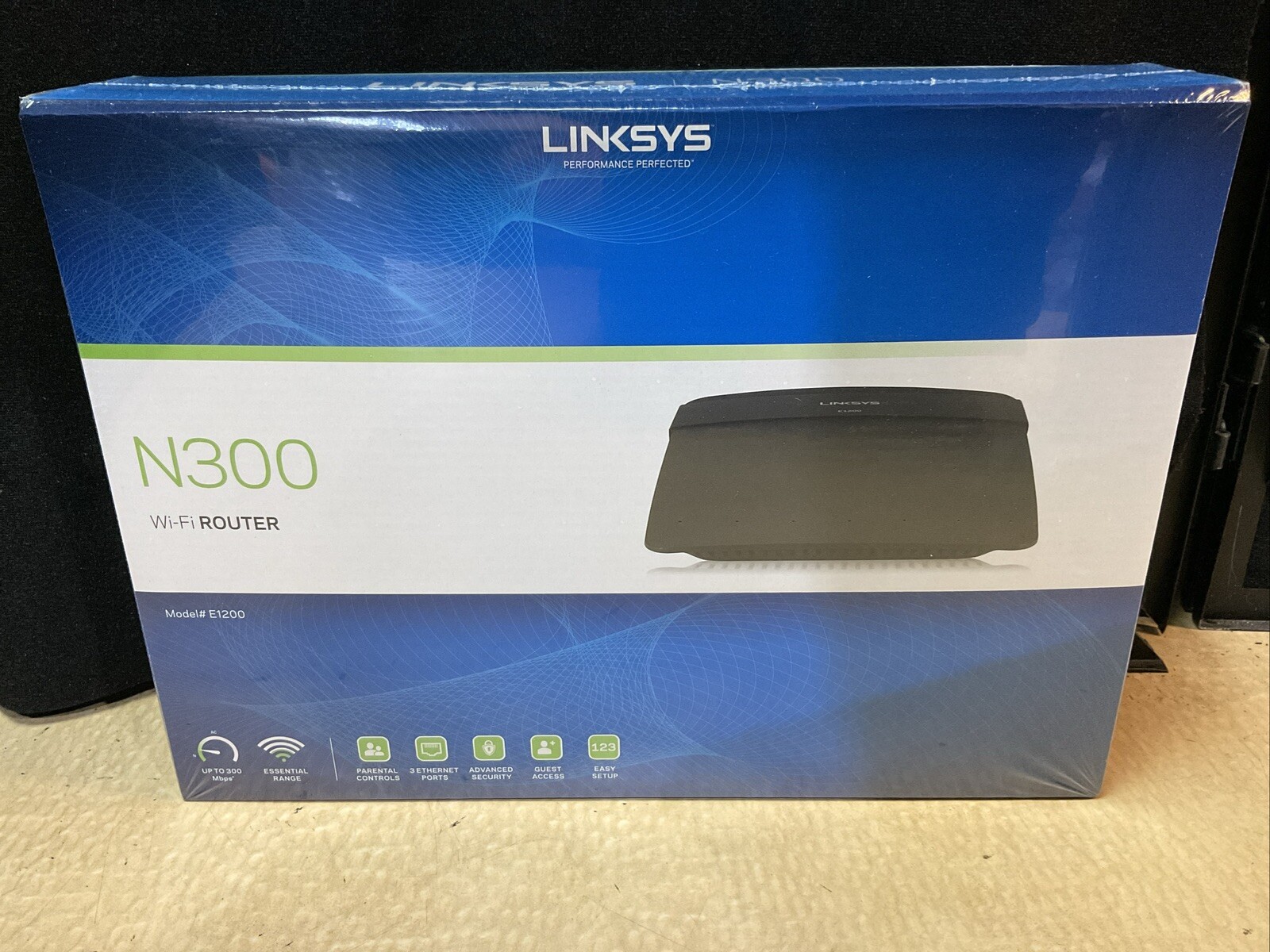 Linksys N300 WiFi Router Model E1200, Wireless Technology NEW SEALED