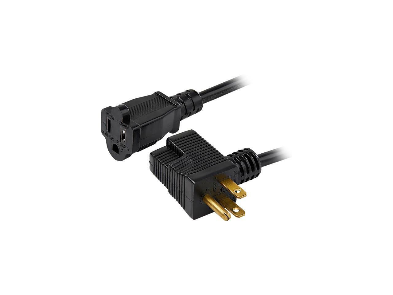 StarTech Piggyback Power Extension Cord - Nema 5-15P to 2x Nema 5-15R, 16 AWG, 1
