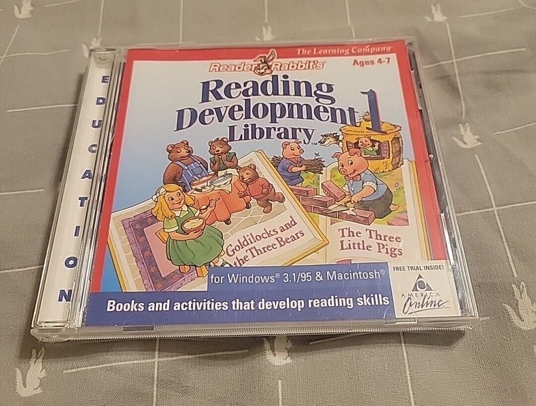 Reader Rabbit Reading Development Library 1 The Learning Company SEALED win mac