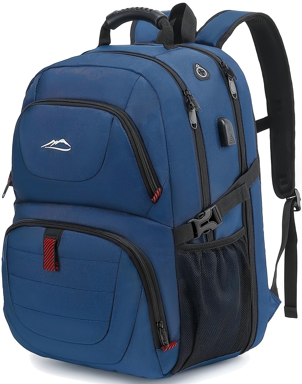 ProEtrade Travel Backpack Fits 17 Inch Laptop USB Charging Port Blue