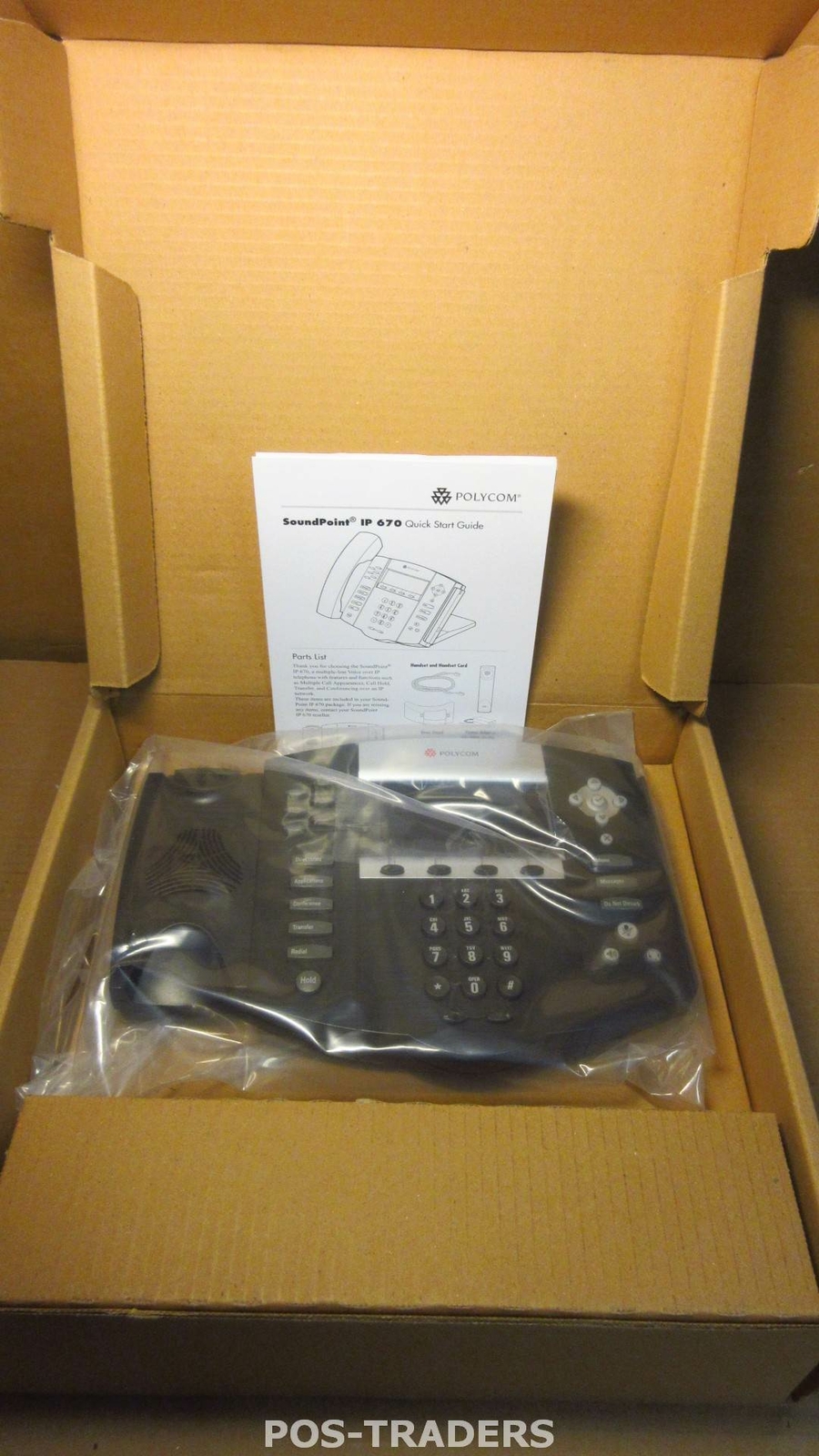 Polycom SoundPoint IP 670 PoE Color Display VoIP Phone 2201-12670-025 NEW NEW