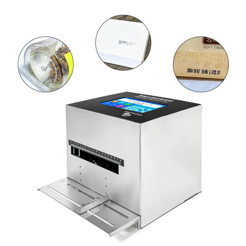 12.7mm Desktop Static Inkjet Printer Label Metal Card Packaging Spray Printing
