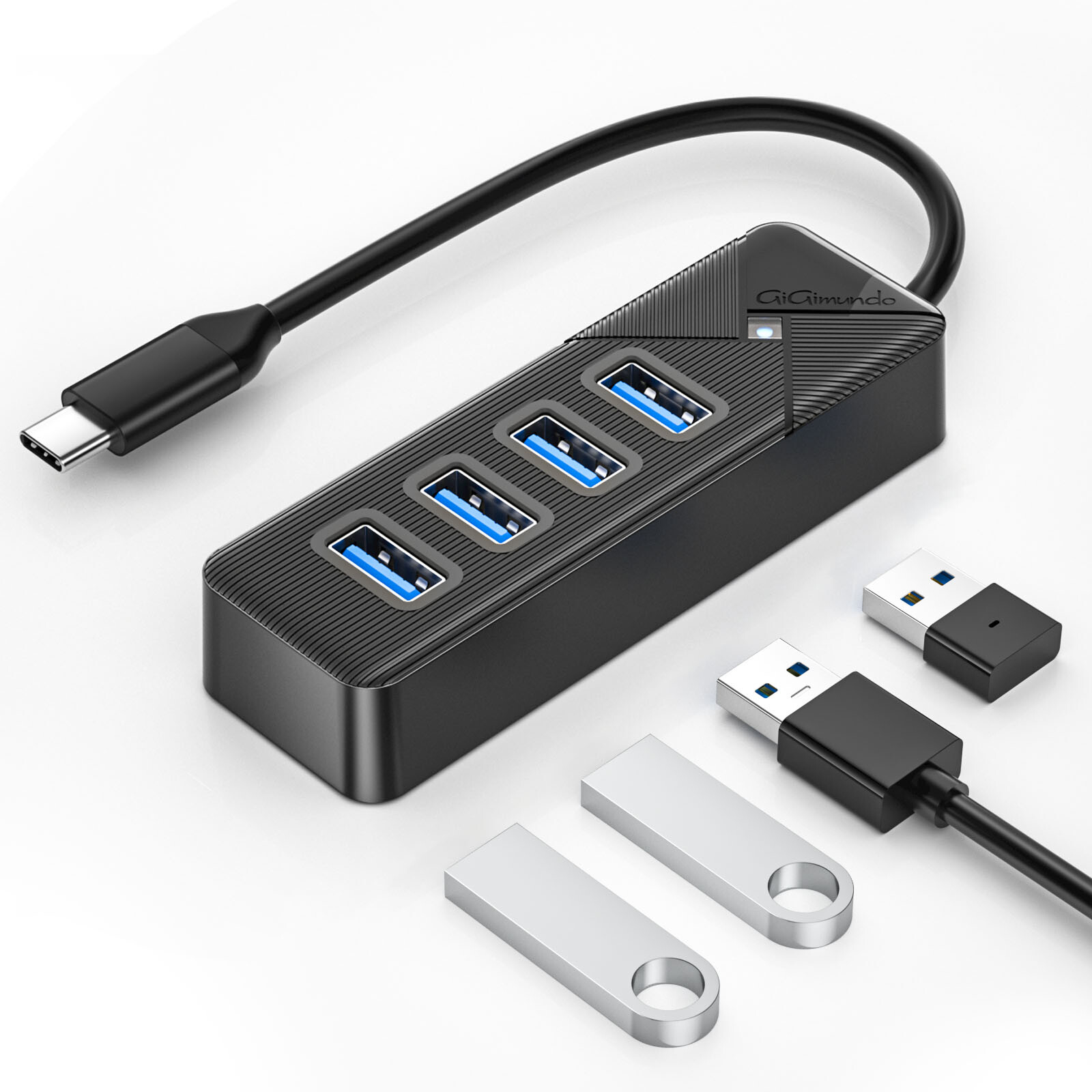 USB C/A to USB A Adapter USB 3.0 Hub 4Ports 5Gbps Multiport Adapter Convertor