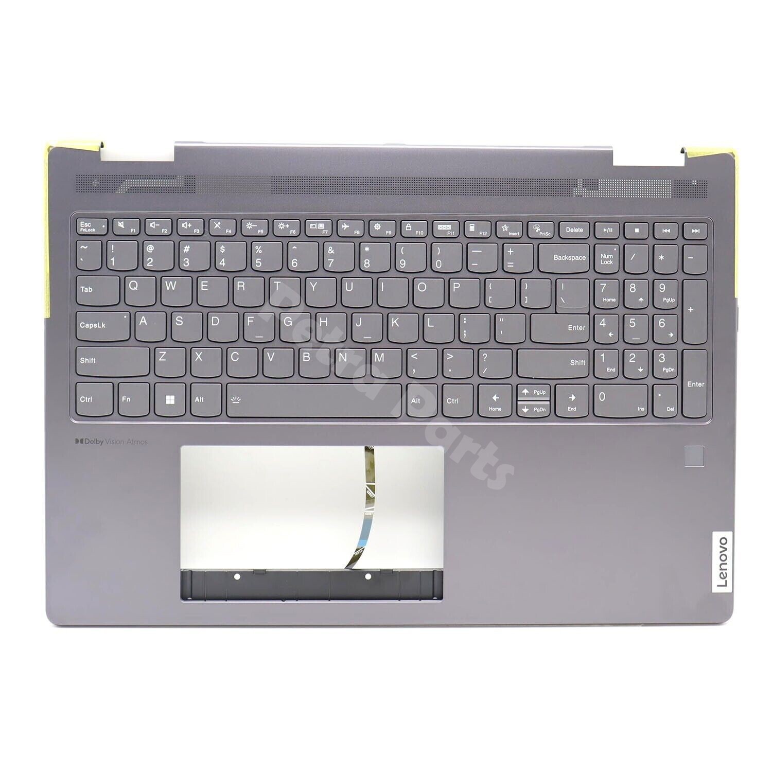 For Lenovo Yoga 7 16IRL8 Upper Case Palmrest US Keyboard Cover Bezel 5CB1L31865